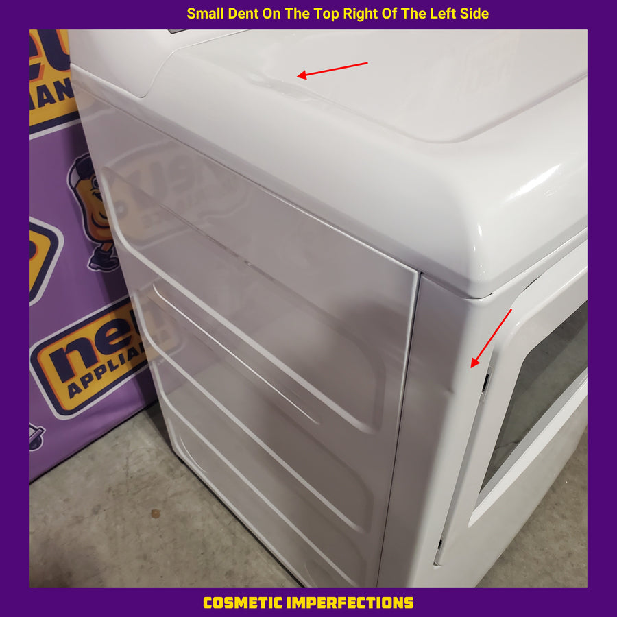 GE® ENERGY STAR® 7.4 cu. ft. Capacity Aluminized Alloy Drum Electric Dryer with Sensor Dry GTD65EBSJWS - Certified Refurbished