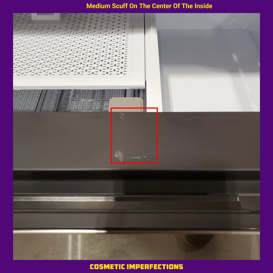 Samsung Bespoke Stainless Steel 3 Door French Door 30 Cu. Ft. Refrigerator with EZ Open Handle and Dual Ice Makers 22134SD242 - RF30BB6200QL - Scratch and Dent (Moderate)