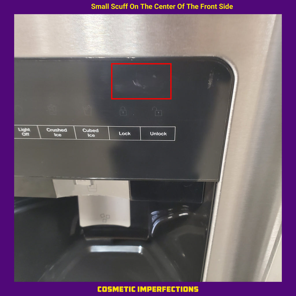 Pictures of Whirlpool 24 cu ft Capacity Side By Side Refrigerator with Ice and Water Dispenser in Fingerprint Resistant Stainless Steel 22SD022 - WRS315SDHZ - Scratch & Dent (Minor) - Neu Appliance Outlet - Discount Appliance Outlet in Austin, Tx