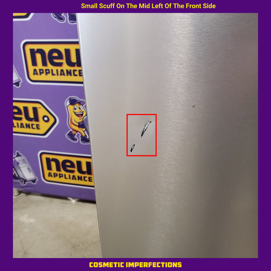 Whirlpool 31 cu. ft. Standard Depth French Door Refrigerator in Fingerprint Resist Stainless Finish w/ Interior Dispenser WRFF3336SZ - Scratch & Dent (Moderate)