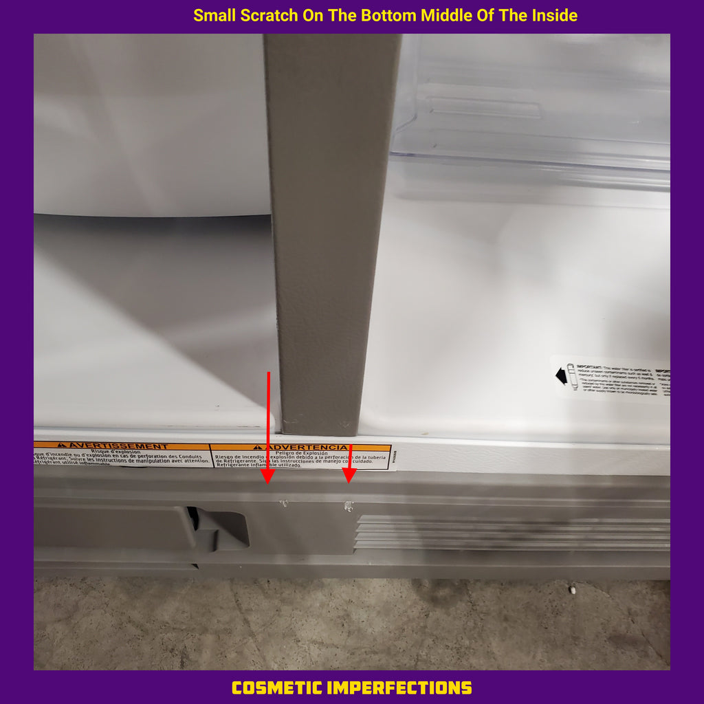 Whirlpool 33 Inch Wide Side by Side 21 Cu. Ft. Refrigerator with Can Caddy and Frameless Glass Shelves in Fingerprint Resistant Stainless Steel 3SD476 - WRS321SDHZ - Scratch and Dent (Minor)