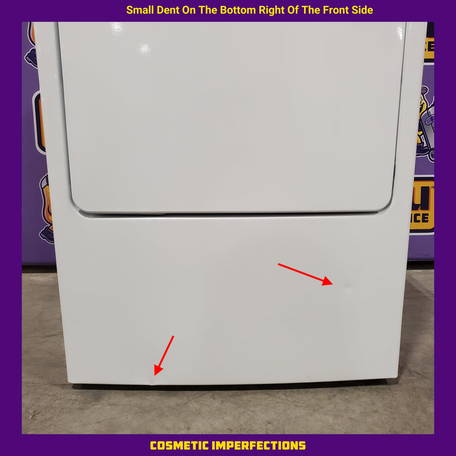 Hotpoint® 4.0 cu. ft. Capacity Washer with Cold Plus and Water Level Control HTW265ASWWW - Scratch & Dent (Major) and Hotpoint 6.2 cu. ft. Capacity Electric Dryer with Up To 120 ft. Venting and Shallow Depth 16177 - HTX26EASWWW - Scratch & Dent (Minor)