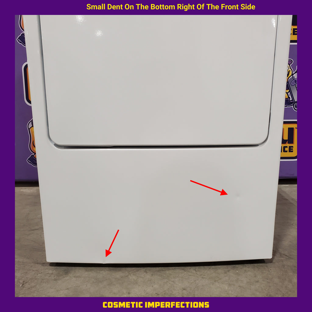 Hotpoint® 4.0 cu. ft. Capacity Washer with Cold Plus and Water Level Control HTW265ASWWW - Scratch & Dent (Major) and Hotpoint 6.2 cu. ft. Capacity Electric Dryer with Up To 120 ft. Venting and Shallow Depth 16177 - HTX26EASWWW - Scratch & Dent (Minor)