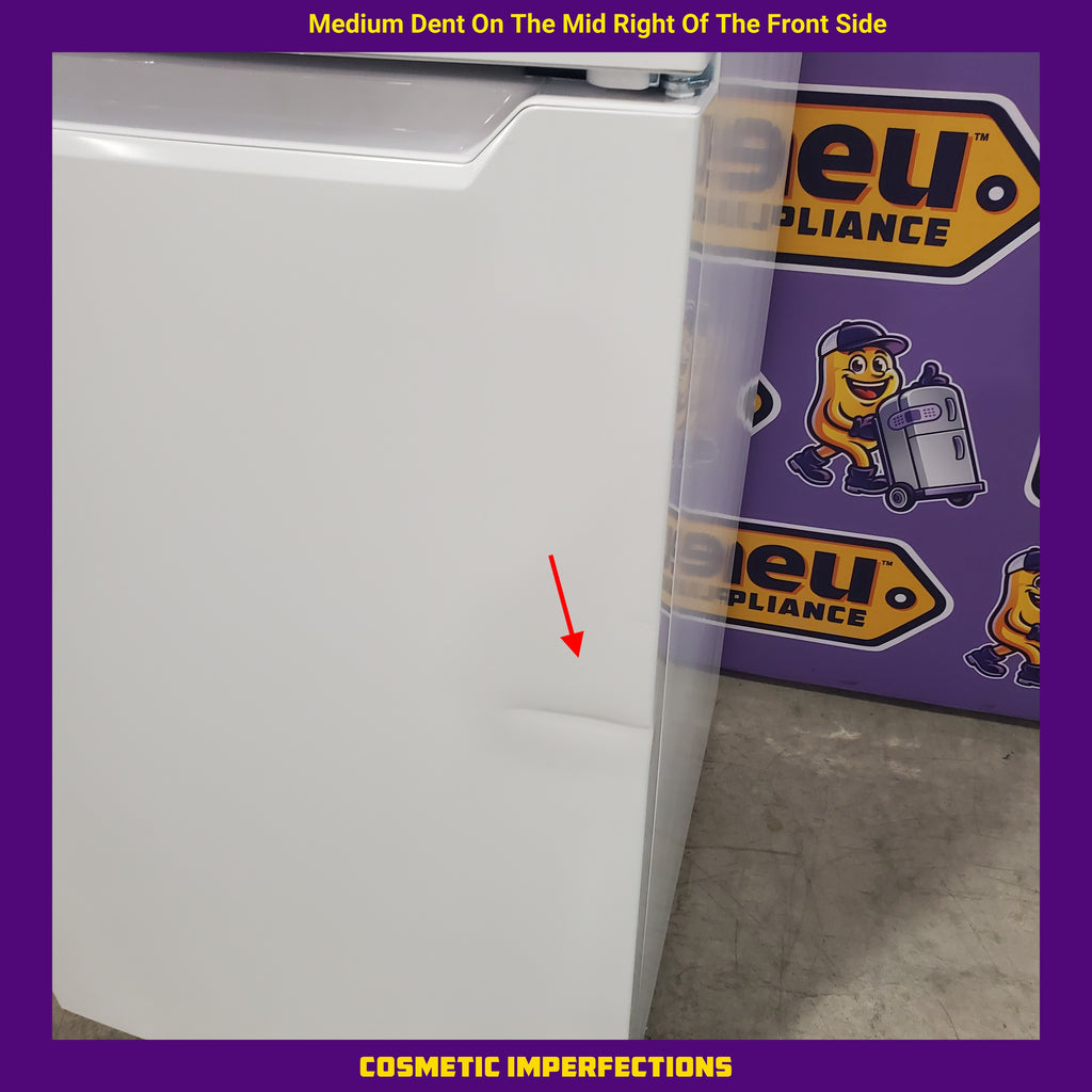 Pictures of Frigidaire Top Freezer 18 Cu. Ft. Capacity Refrigerator with Spacious Interior Storage and Bright LED Lighting in White FFHT1822UW - Scratch and Dent (Moderate) - Neu Appliance Outlet - Discount Appliance Outlet in Austin, Tx
