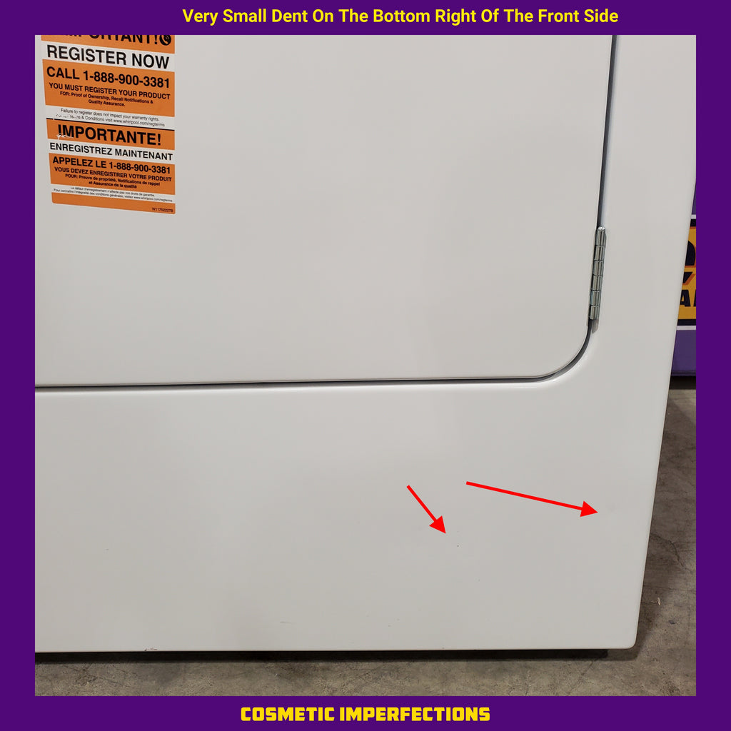 Pictures of Maytag Top Load 4.8 cu ft Washer with Deep Fill and Slow-Close Glass Lid MVW6200KW - Scratch & Dent (Minor) and Maytag 7.0 cu ft Electric Dryer with Moisture Sensing and Quick Dry Cycle 16160 - MED6200KW - Scratch & Dent (Minor) - Neu Appliance Outlet - Discount Appliance Outlet in Austin, Tx