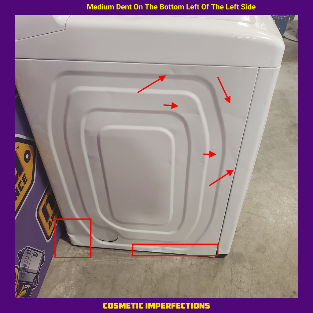 Samsung 4.5 cu. ft. Top Load Washer with Vibration Reduction Technology+ in White WA45T3200AW - Certified Refurbished and Samsung 7.2 cu. ft. Electric Dryer with Sensor Dry in White 16086 - DVE45T3200W - Certified Refurbished