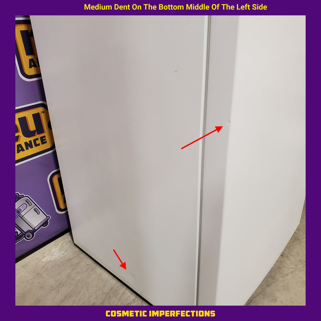 Pictures of Vissani 18.1 cu. ft. Top Freezer Refrigerator with Adjustable Glass Shelving in White, Garage Ready 251312SD984 - MDTF18WHR5 - Scratch & Dent (Moderate) - Neu Appliance Outlet - Discount Appliance Outlet in Austin, Tx