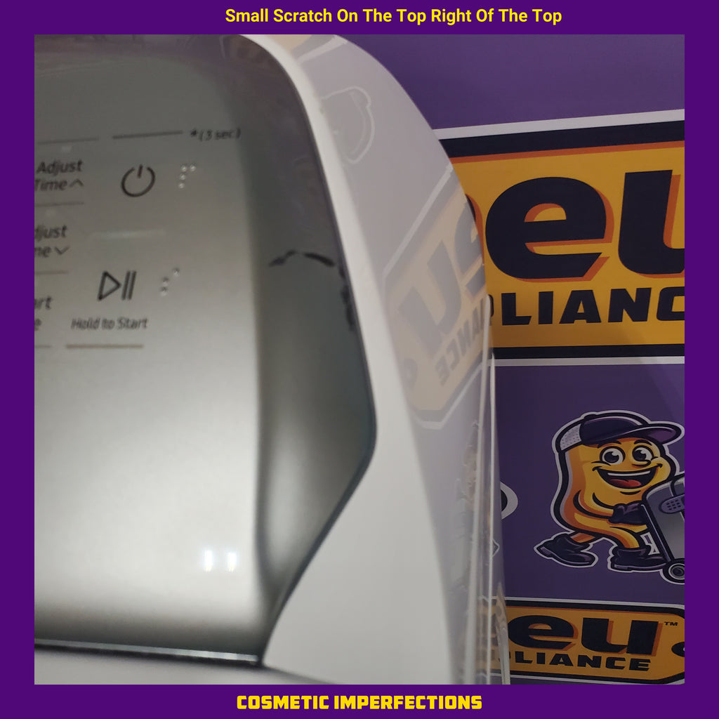 Pictures of Samsung White Top Load 5.0 Cu. Ft. Washer with Active Water Jet WA50R5200AW - Certified Refurbished and Samsung White Electric 7.4 Cu. Ft. Dryer with Sensor Dry DVE50R5200W - Scratch and Dent (Minor) - Neu Appliance Outlet - Discount Appliance Outlet in Austin, Tx