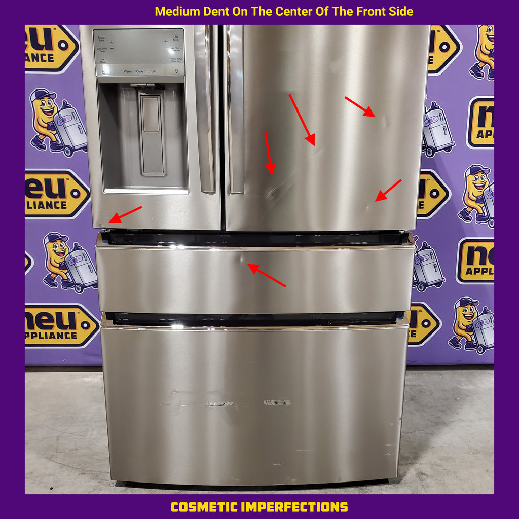 Pictures of Frigidaire Gallery 22 Cu. Ft. 4-Door Counter-depth French Door Refrigerator with Ice Maker (Fingerprint Resistant Stainless Steel) ENERGY STAR 20SD2 - GRMC2273CF - Scratch & Dent (Moderate) - Neu Appliance Outlet - Discount Appliance Outlet in Austin, Tx