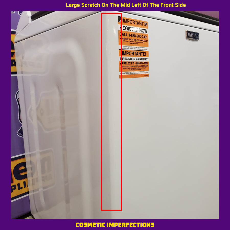 Maytag Top Load 4.8 cu ft Washer with Deep Fill and Slow-Close Glass Lid 30134SD177 - MVW6200KW - Scratch & Dent (Minor)