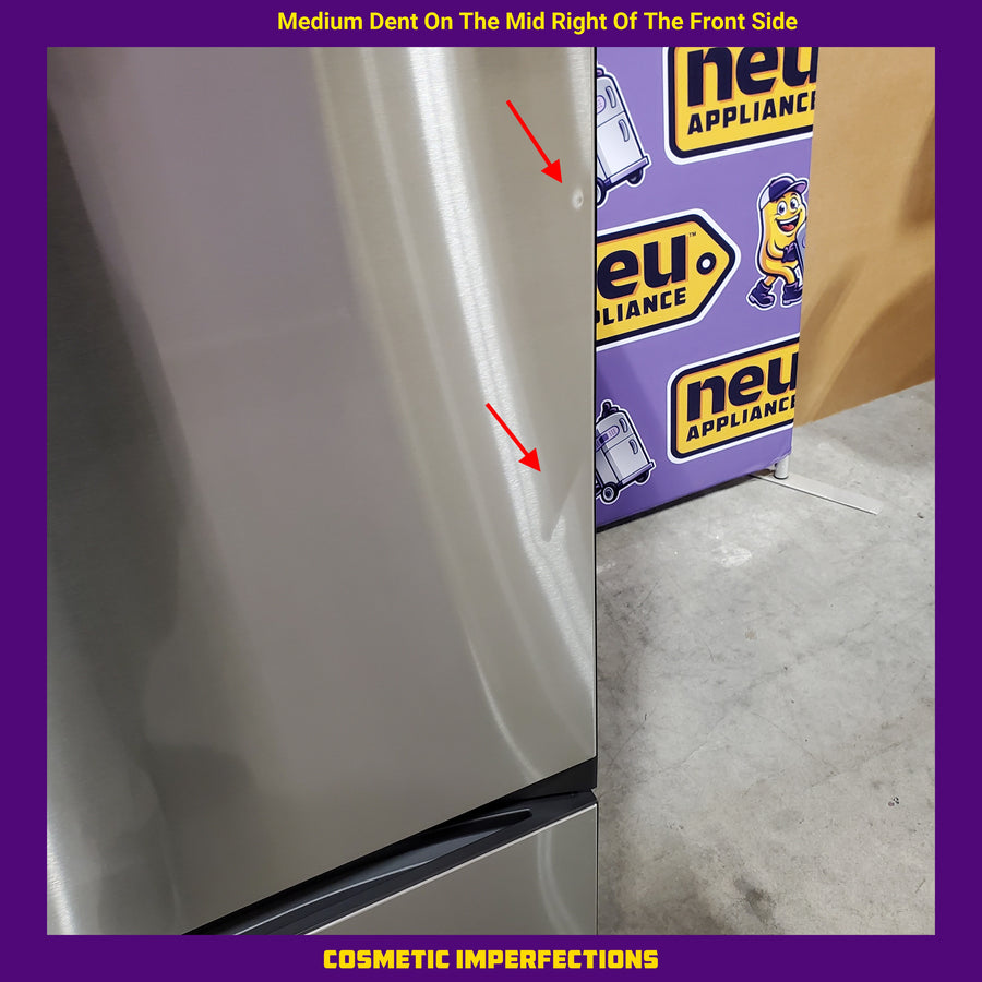 Samsung Bespoke Stainless Steel 3 Door French Door 30 Cu. Ft. Refrigerator with EZ Open Handle and Dual Ice Makers 22134SD235 - RF30BB6200QL - Scratch and Dent (Major)