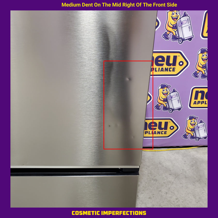 Beko 30” Counter-Depth Bottom Freezer Refrigerator with Ice Maker, Right Hinge BFBF30116SSIM - Scratch & Dent (Moderate)