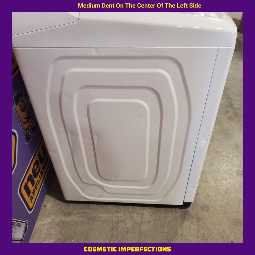 Samsung White Top Load 5.0 Cu. Ft. Washer with Active Water Jet 16096 - WA50R5200AW - Certified Refurbished and Samsung White Electric 7.4 Cu. Ft. Dryer with Sensor Dry 16085 - DVE50R5200W - Certified Refurbished