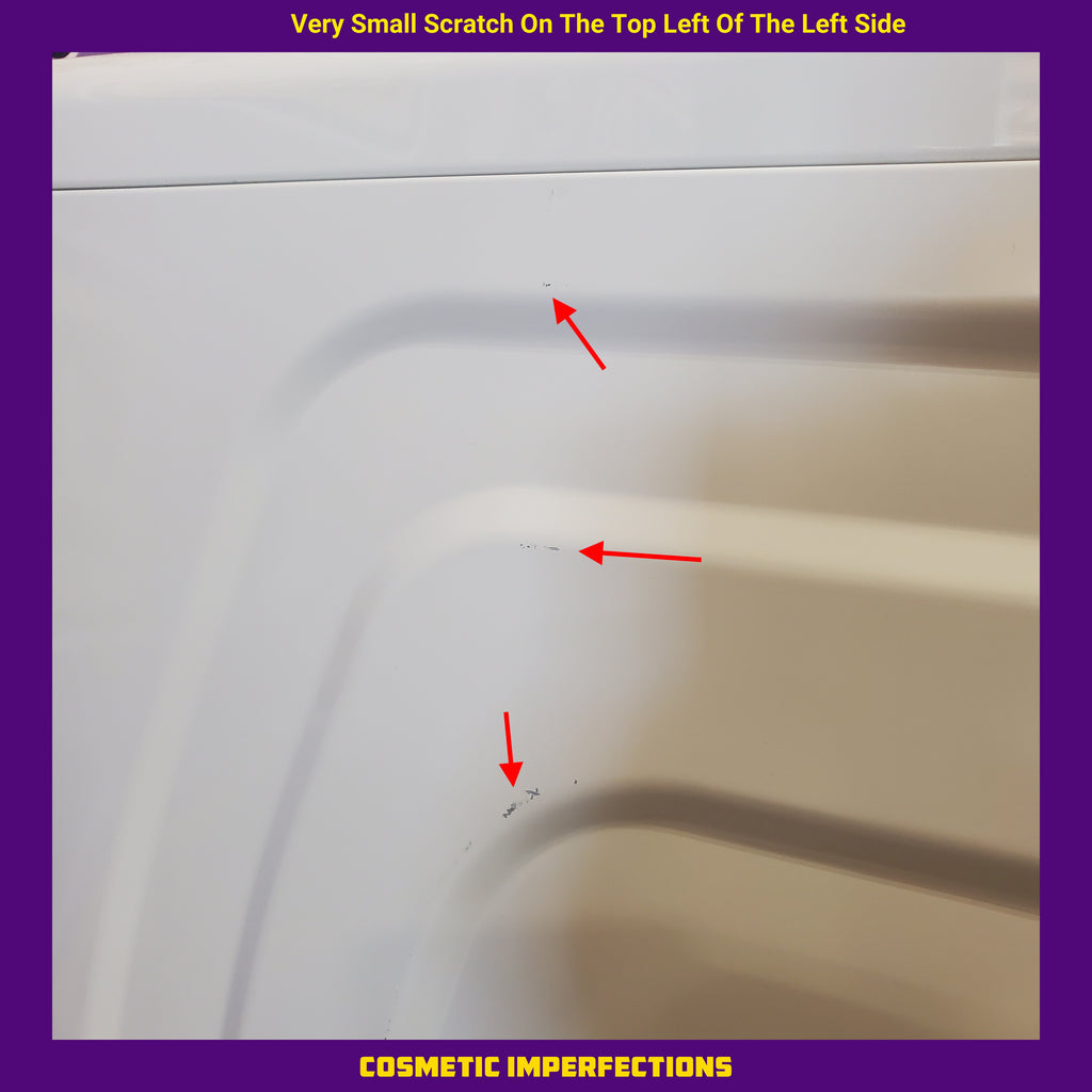 Pictures of Samsung Ivory Smart Gas 7.5 Cu. Ft. Dryer with Steam Sanitize+ and Sensor Dry DVG50BG8300E - Scratch and Dent (Minor) - Neu Appliance Outlet - Discount Appliance Outlet in Austin, Tx