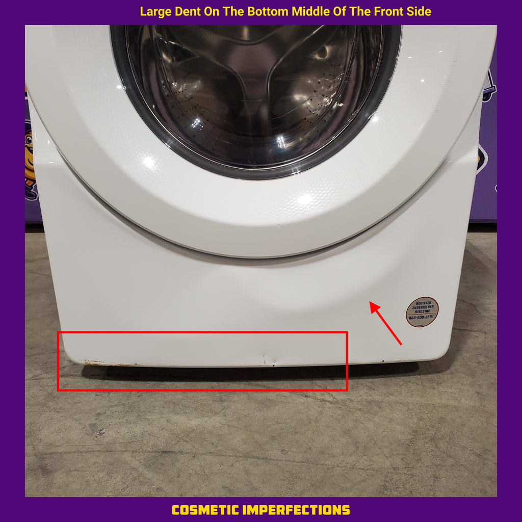 Pictures of Whirlpool White Closet Depth Front Load 4.3 Cu. Ft. Washer with Intuitive Controls and Single Load Dispenser 31132SD92 - WFW560CHW - Scratch and Dent (Major) - Neu Appliance Outlet - Discount Appliance Outlet in Austin, Tx