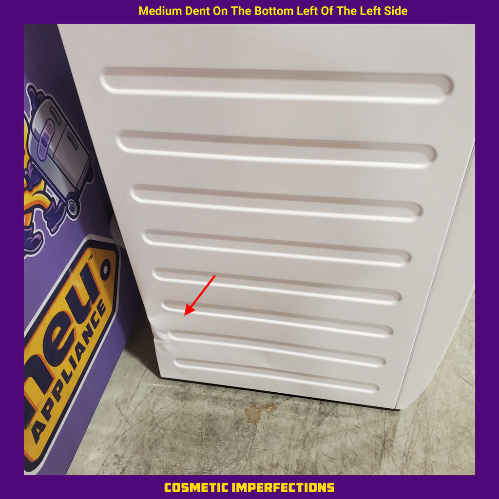 Electrolux 24" Wide Compact Front Load 2.4 cu ft Washer with LuxCare Wash System and Steam Refresh Cycle ELFW4222AW - Scratch & Dent (Minor) and Electrolux 24" 4.0 cu. ft. Compact Electric Dryer 15033 - ELFE4222AW - Scratch & Dent (Minor)