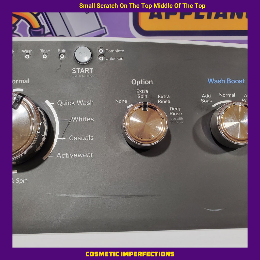 Pictures of GE® 4.5 cu. ft. Capacity Washer with Stainless Steel Basket GTW485ASWWB - Scratch & Dent (Minor) and GE® 7.2 cu. ft. Capacity Electric Dryer with Up To 120 ft. Venting and Extended Tumble 16137 - GTD48EASWWB - Scratch & Dent (Minor) - Neu Appliance Outlet - Discount Appliance Outlet in Austin, Tx
