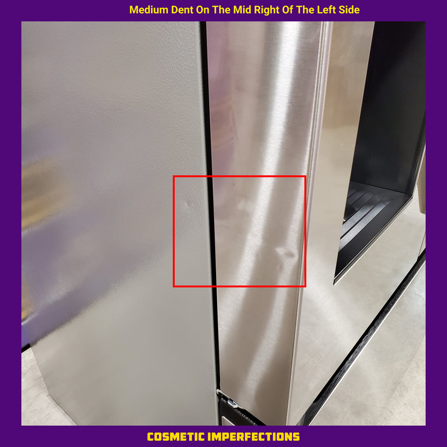 Midea Energy Star 29 cu. ft. OneTouch AutoFill™ French Door Refrigerator in Stainless Steel 22131SD104 - MRF29D9BST - Scratch & Dent (Minor)
