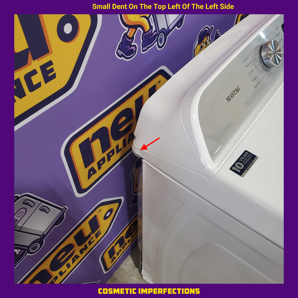 Pictures of Maytag 7.0 cu ft Electric Dryer with Moisture Sensing and Quick Dry Cycle MED6200KW - Scratch & Dent (Minor) - Neu Appliance Outlet - Discount Appliance Outlet in Austin, Tx