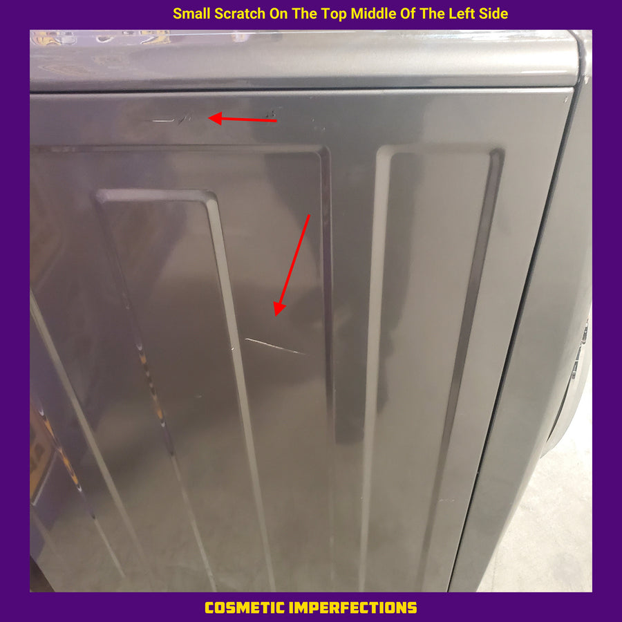 Electrolux Titanium Front Load 600 Series 4.5 Cu. Ft. Washer with Smartboost ELFW7637AT - Scratch & Dent (Minor) and Electrolux 8 cu. ft. vented Front Load Stackable 600 Series Electric Dryer in Titanium with LuxCare Dry 16032 - ELFE7637AT - New in Box