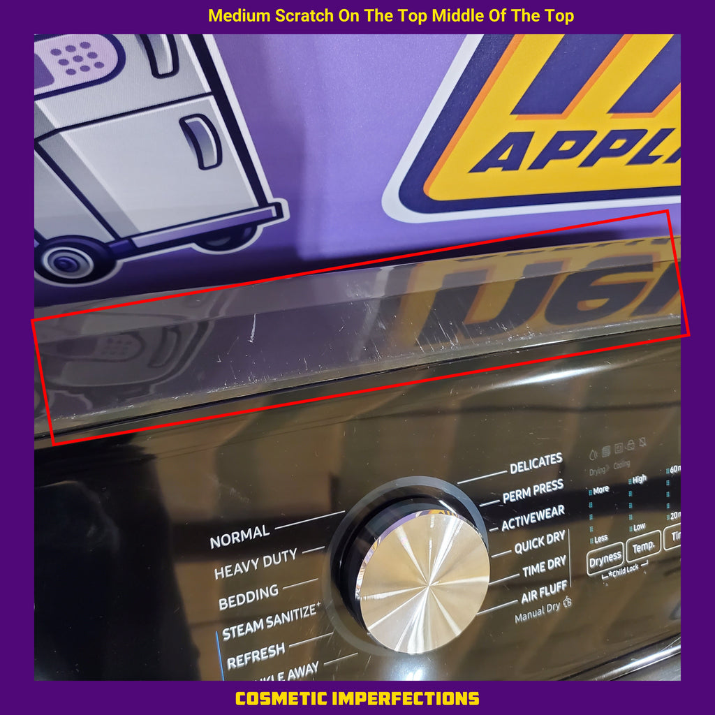 Pictures of Samsung Black Stainless Steel Electric 7.4 Cu. Ft. Dryer with Steam Sanitize DVE50R5400V - Certified Refurbished - Neu Appliance Outlet - Discount Appliance Outlet in Austin, Tx