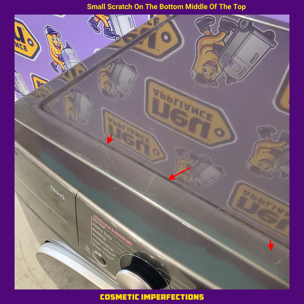 Pictures of LG Stackable Smart Front Load 4.5 Cu. Ft. Washer with TurboWash 360 Technology WM4000HBA - Open Box and LG Smart Wi-Fi Enabled Front Load Electric 7.4 Cu. Ft. Dryer with TurboSteam and Built-In Intelligence DLEX4000B - Scratch & Dent (Minor) - Neu Appliance Outlet - Discount Appliance Outlet in Austin, Tx