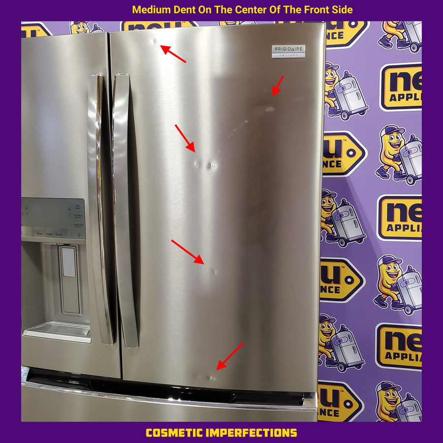 Frigidaire Gallery 26 Cu. Ft. Standard-Depth 4-Door French Door Refrigerator in Fingerprint Resistant Stainless Steel GRMS2773AF - Scratch & Dent (Major)