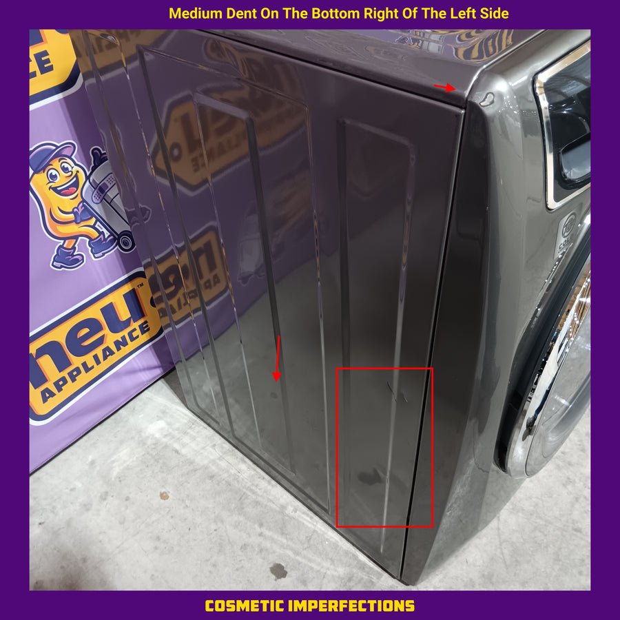 Electrolux Titanium Front Load 600 Series 4.5 Cu. Ft. Washer with Smartboost ELFW7637AT - Scratch & Dent (Moderate) and Electrolux 8 cu. ft. vented Front Load Stackable 600 Series Electric Dryer with LuxCare Dry 16248 - ELFE7637AT - Scratch & Dent (Minor)