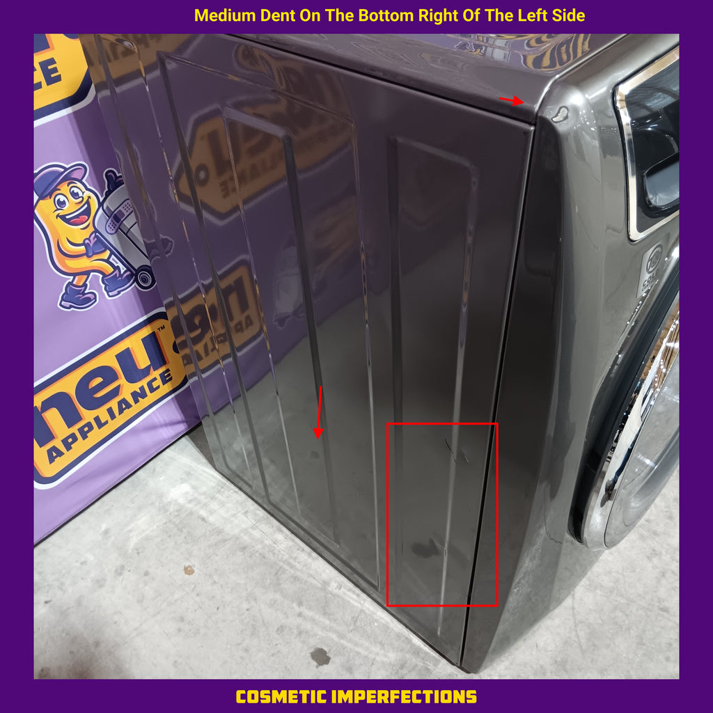 Pictures of Electrolux Titanium Front Load 600 Series 4.5 Cu. Ft. Washer with Smartboost ELFW7637AT - Scratch & Dent (Moderate) and Electrolux 8 cu. ft. vented Front Load Stackable 600 Series Electric Dryer with LuxCare Dry 16248 - ELFE7637AT - Scratch & Dent (Minor) - Neu Appliance Outlet - Discount Appliance Outlet in Austin, Tx