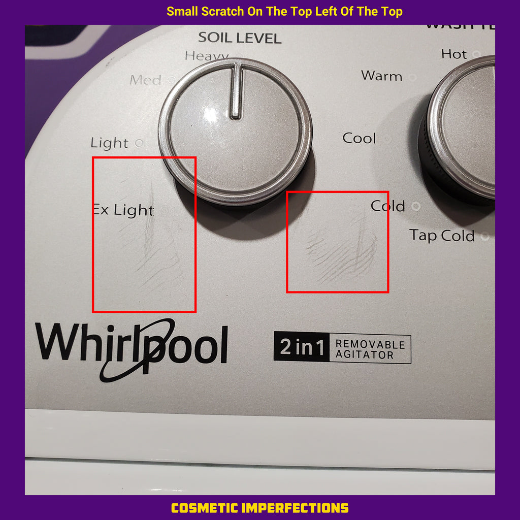 Pictures of Whirlpool 3.8–3.9 Cu. Ft. Top Load Washer with 2 in 1 Removable Agitator and Soil Level Selection WTW4957PW - Scratch & Dent (Minor) and Whirlpool White Electric 7.0 Cu. Ft. Dryer with Auto Dry 16186 - WED4950HW - Scratch & Dent (Minor) - Neu Appliance Outlet - Discount Appliance Outlet in Austin, Tx