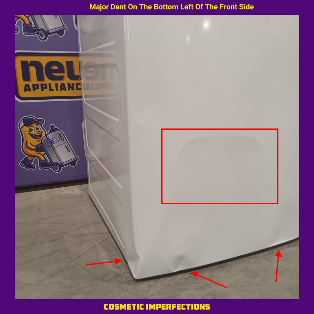 Hotpoint® 4.0 cu. ft. Capacity Washer with Cold Plus and Water Level Control HTW265ASWWW - Scratch & Dent (Major) and Hotpoint 6.2 cu. ft. Capacity Electric Dryer with Up To 120 ft. Venting and Shallow Depth 16184 - HTX26EASWWW - Scratch & Dent (Minor)