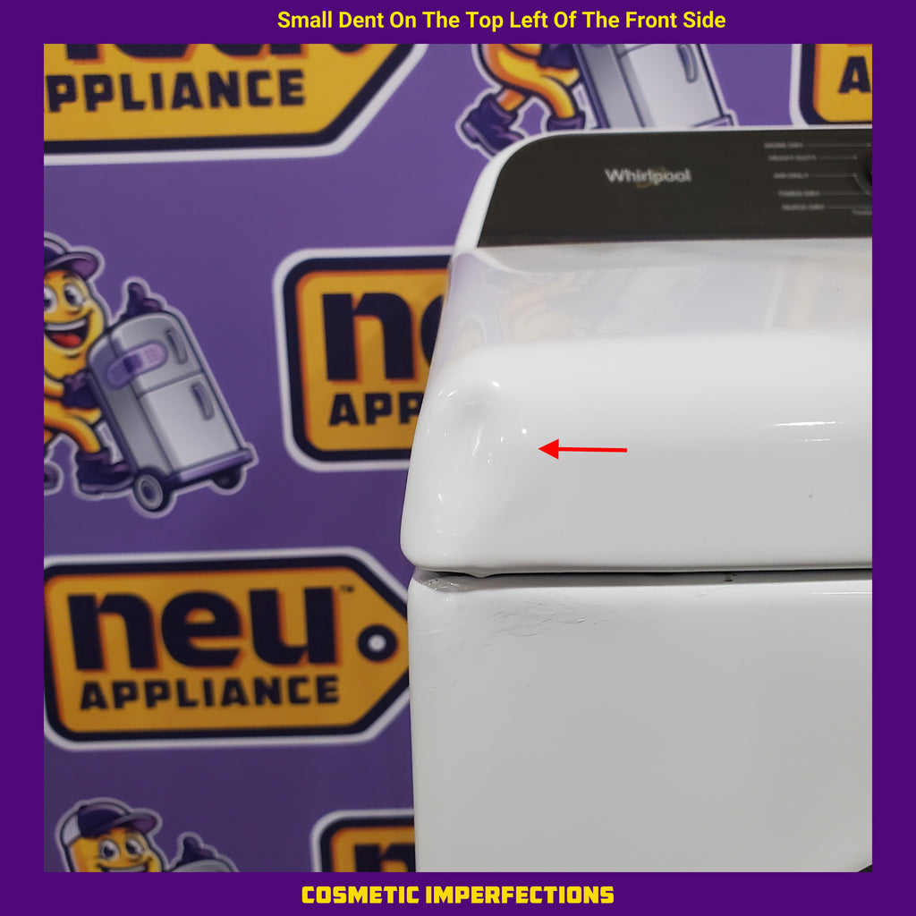 Pictures of Whirlpool White Electric 7.0 Cu. Ft. Dryer with Moisture Sensing and Steam Refresh Cycle WED6150PW - Scratch and Dent (Minor) - Neu Appliance Outlet - Discount Appliance Outlet in Austin, Tx