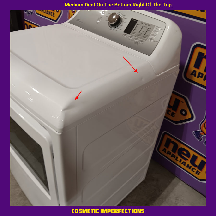 GE Top Load 4.0 Cu. Ft. Capacity Washer with Stainless Steel Wash Basket GTW325ASWWW - New in Box and GE 7.4-cu ft Vented Electric Dryer in White 16256 - GTD72EBSNWS - Certified Refurbished