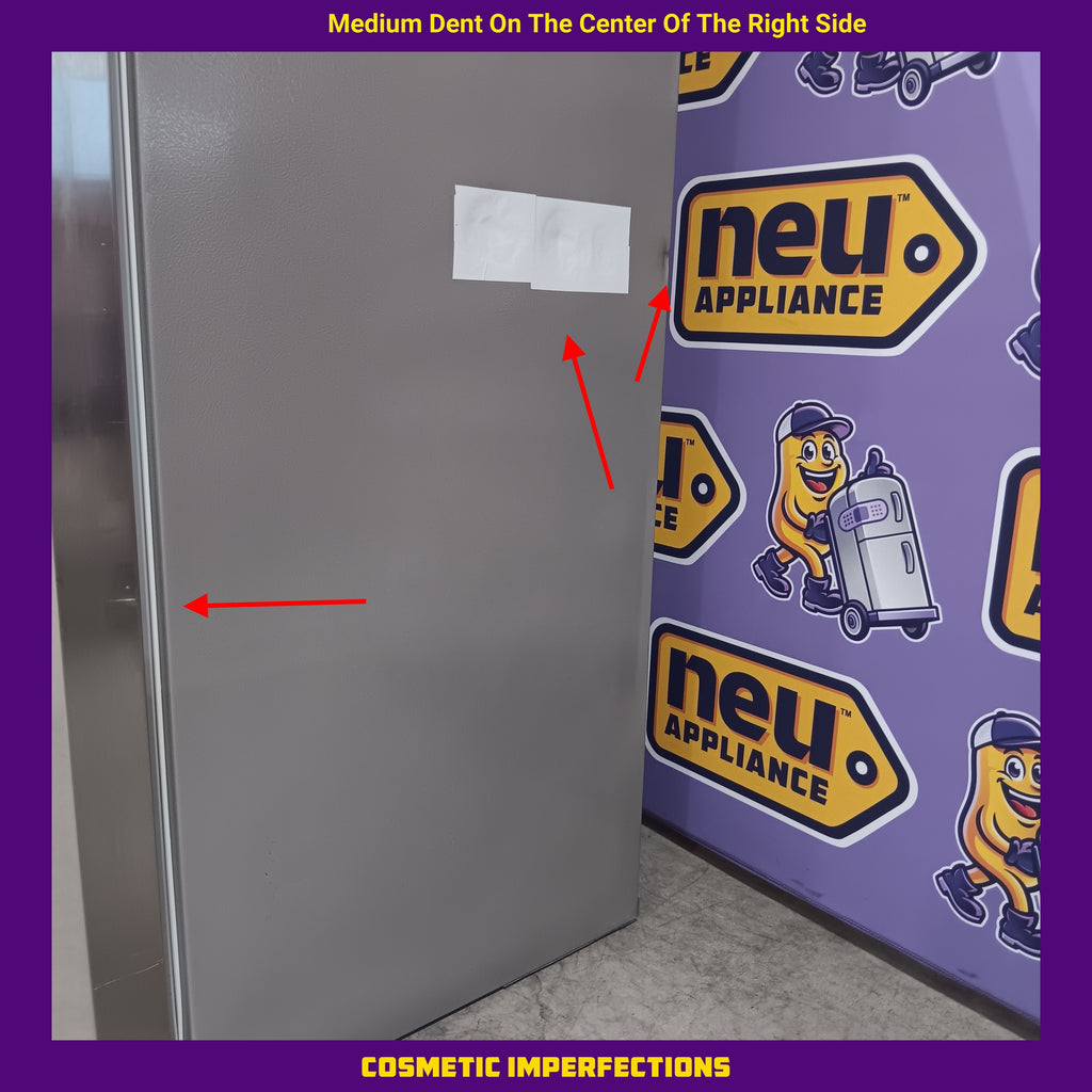 Pictures of Frigidaire 22.3-cu ft Counter-depth Side-by-Side Refrigerator with Ice Maker (Fingerprint Resistant Stainless Steel) ENERGY STAR 20231SD256 - GRSC2352AF - Scratch & Dent (Moderate) - Neu Appliance Outlet - Discount Appliance Outlet in Austin, Tx