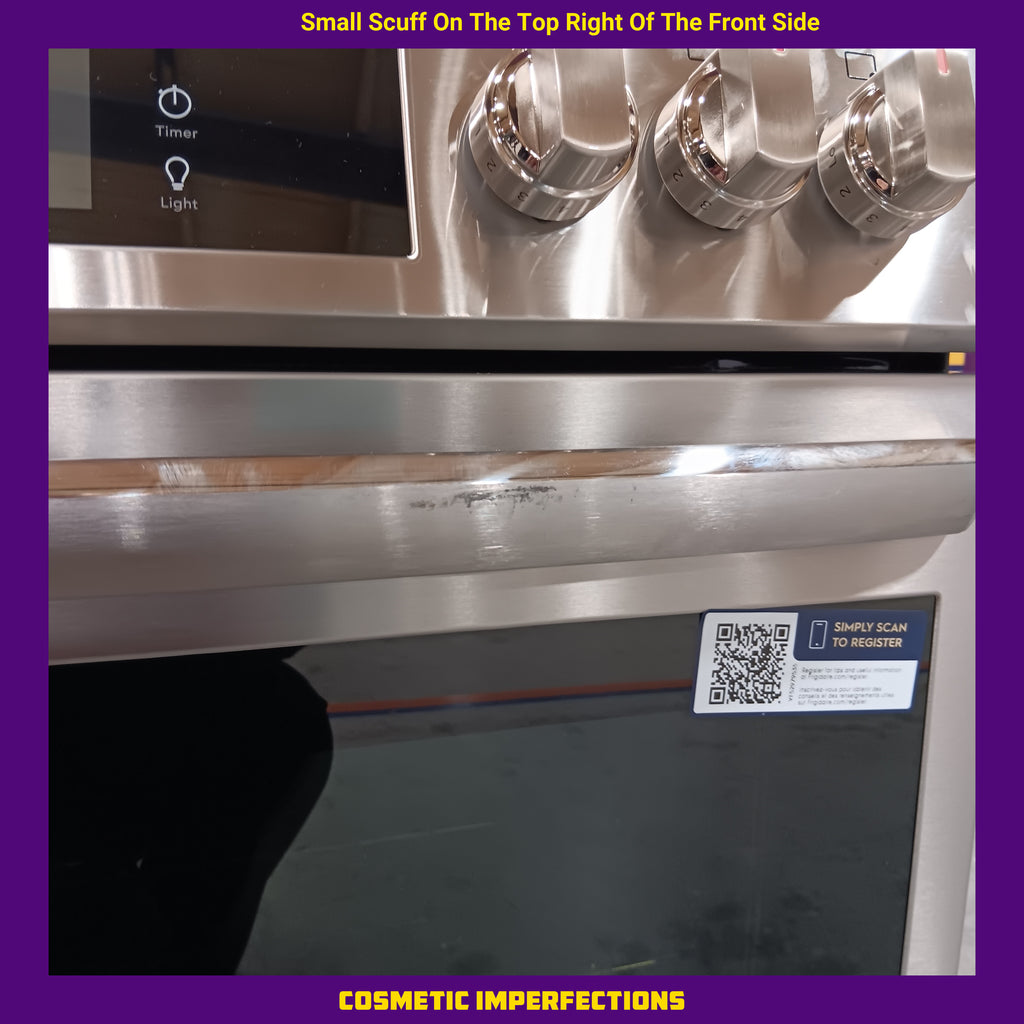 Pictures of Frigidaire Gallery 6 cu. ft. 5 Burner Slide-In Gas Range with Total Convection and Air Fry in Smudge Proof Stainless Steel 4SD481 - GCFG3060BF - Scratch & Dent (Minor) - Neu Appliance Outlet - Discount Appliance Outlet in Austin, Tx