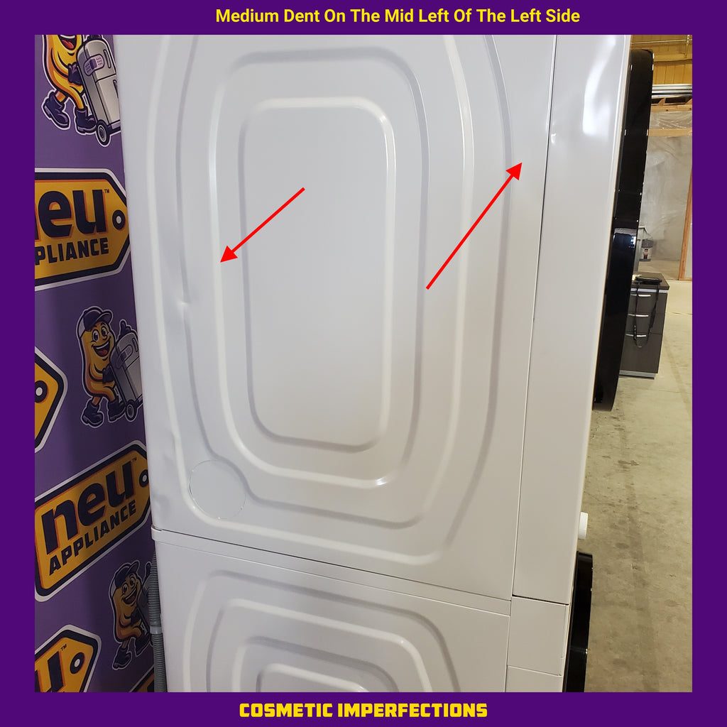 Pictures of Samsung Bespoke White AI Laundry Hub with 4.6 Cu. Ft. Washer with Steam Wash and 7.3 Cu. Ft. Dryer WH46DBH100EWA3 - Scratch and Dent (Minor) - Neu Appliance Outlet - Discount Appliance Outlet in Austin, Tx