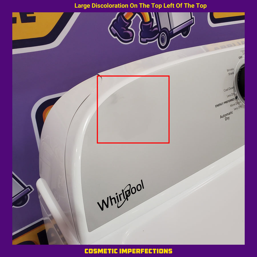 Whirlpool White Electric Extra Large 7.0 Cu. Ft. Dryer with Wrinkle Shield 22231SD292 - WED4815EW - Scratch & Dent (Minor)