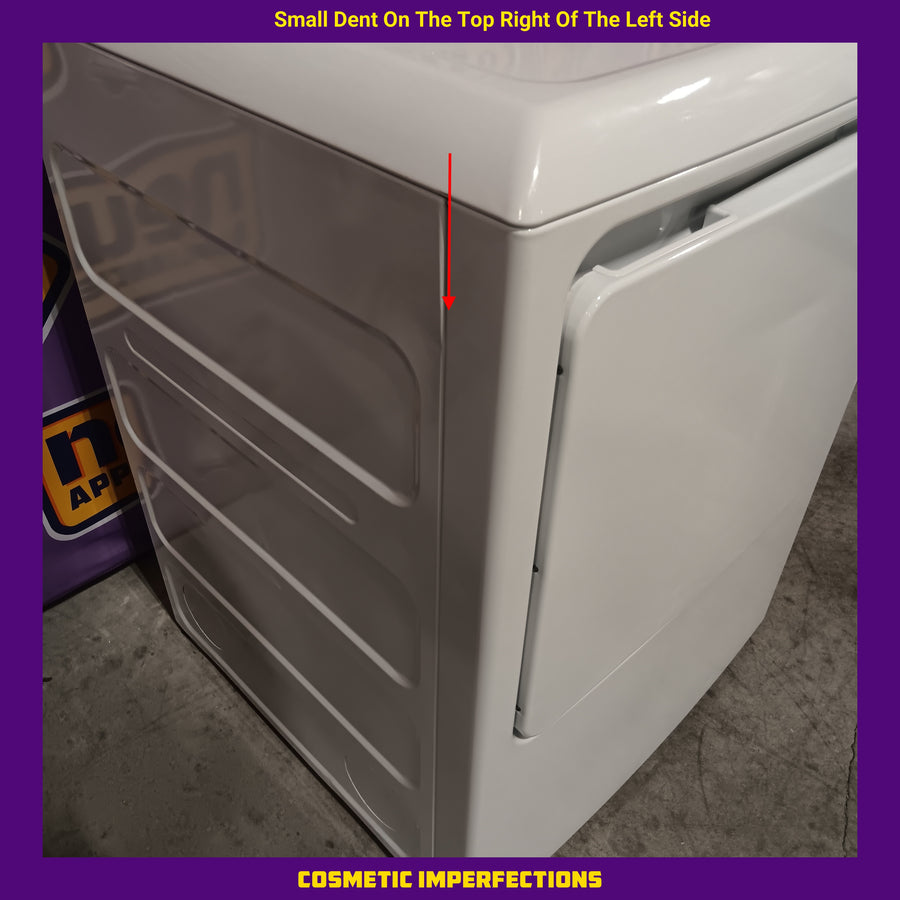 GE White Top Load 4.0 Cu. Ft. Capacity Washer with Stainless Steel Wash Basket GTW325ASWWW - New in Box and GE White Electric Aluminized Alloy Drum 7.2 Cu. Ft. Dryer with Sensor Dry and Extended Tumble 16238 - GTD45EASJWS - Certified Refurbished