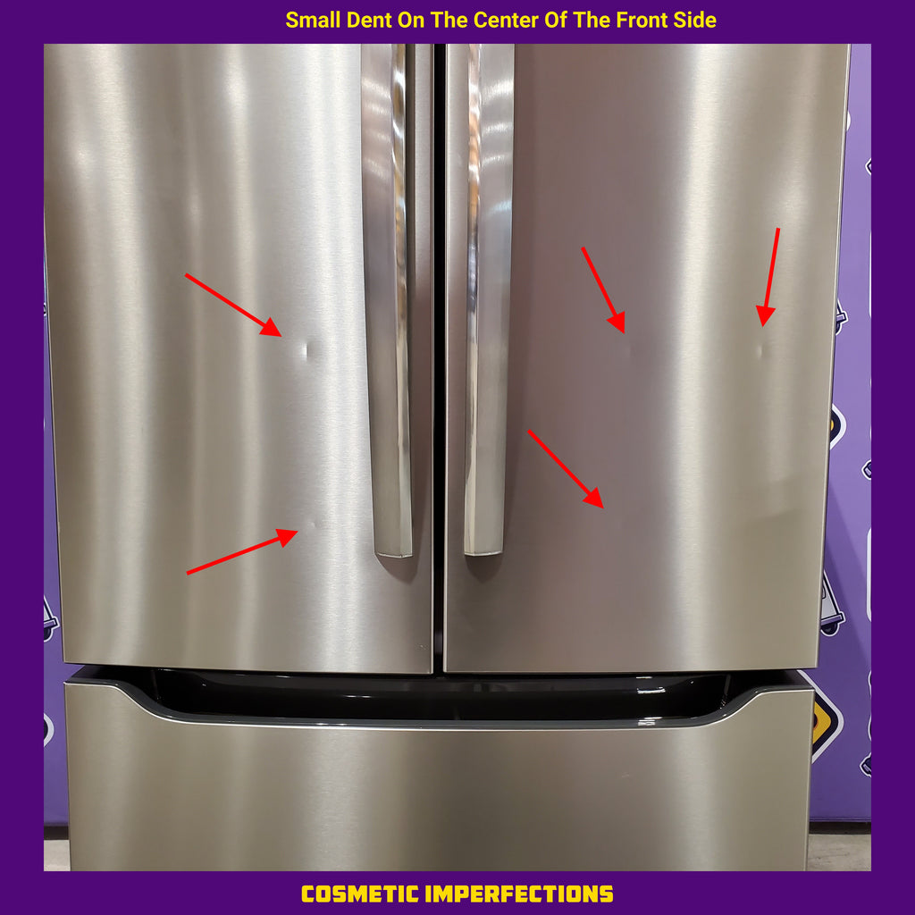 Frigidaire Gallery 20 Cu. Ft. 30" Wide Standard-Depth French Door Refrigerator in Stainless Steel 20SD80 - GRFN2023AF - Scratch & Dent (Minor)