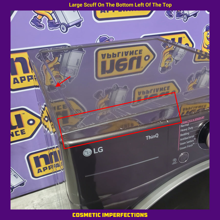 LG Front Load 4.5 Cu. Ft. Washer with TurboWash 360 Technology WM4000HBA - Scratch & Dent (Minor) and LG Smart Wi-Fi Enabled Front Load Electric 7.4 Cu. Ft. Dryer with TurboSteam 16202 - DLEX4000B - Scratch & Dent (Major)