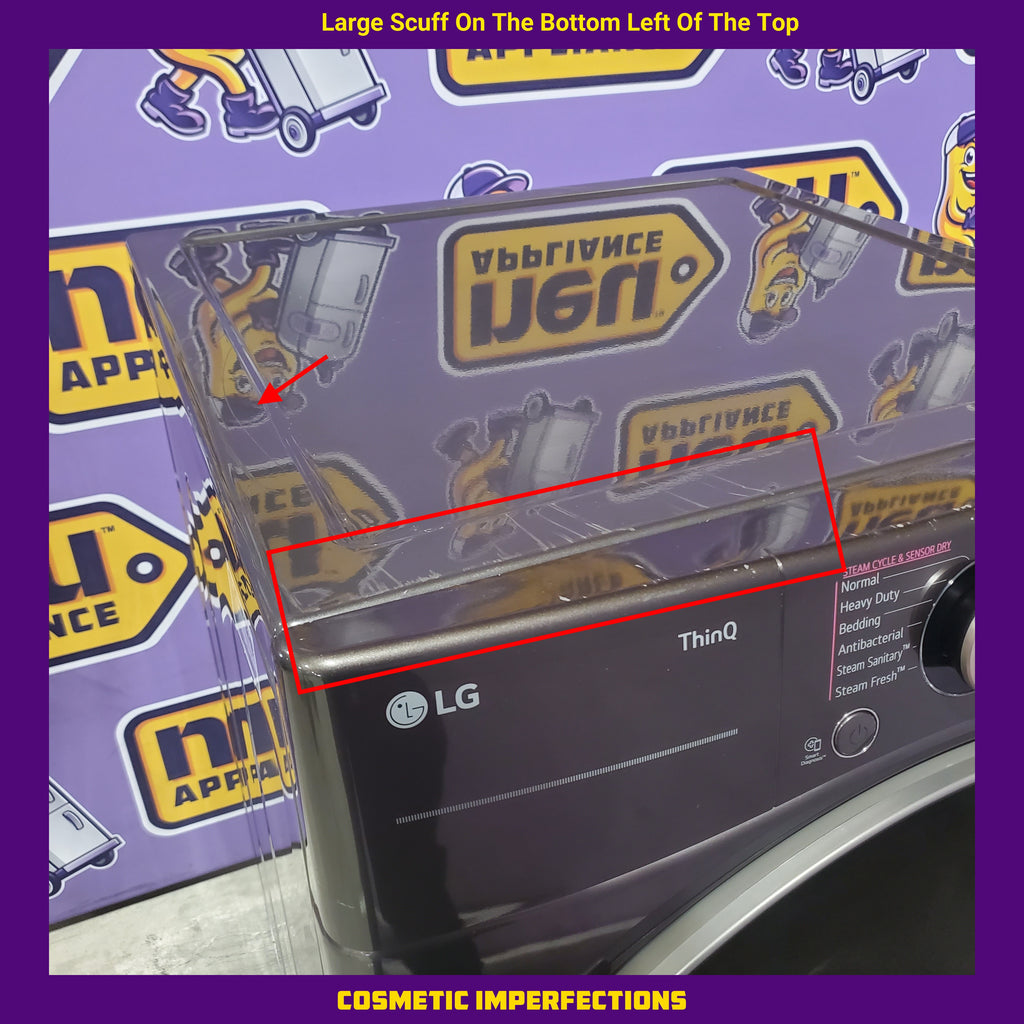 LG Front Load 4.5 Cu. Ft. Washer with TurboWash 360 Technology WM4000HBA - Scratch & Dent (Minor) and LG Smart Wi-Fi Enabled Front Load Electric 7.4 Cu. Ft. Dryer with TurboSteam 16202 - DLEX4000B - Scratch & Dent (Major)