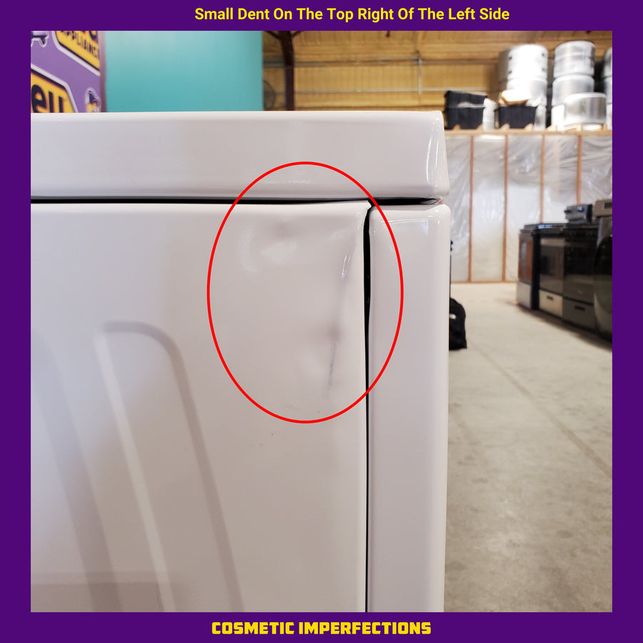 Whirlpool White Gas 7.0 Cu. Ft. Vented Dryer with Wrinkle Shield Option and AutoDry Drying System WGD4815EW - Scratch & Dent - Minor