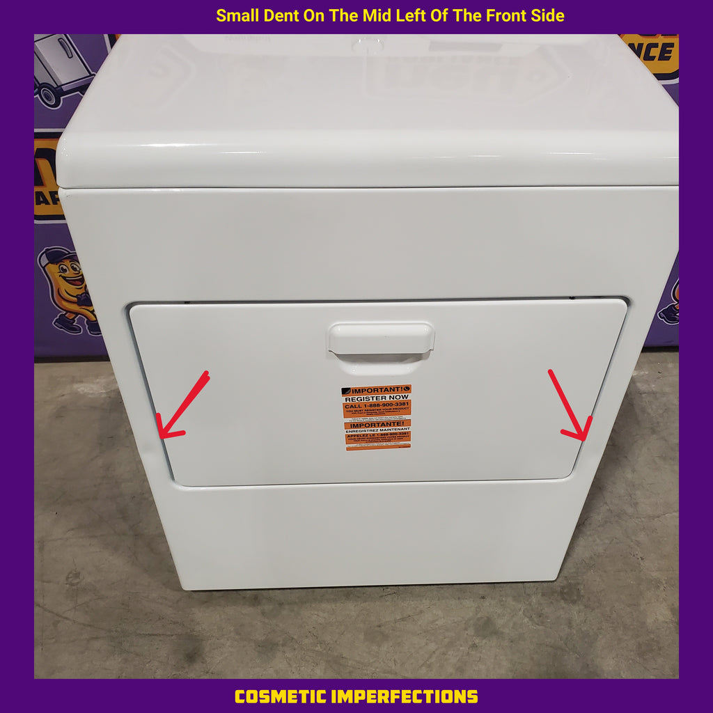 Pictures of Whirlpool® 4.2-4.3 Cu. Ft. Top Load Washer with 2-in-1 Removable Agitator and Soft Close Glass Lid WTW4307SW - Open Box and Whirlpool 7.0 cu. ft. Electric Dryer with Adaptive Dry and Wrinkle Shield™ Option 16121 - WED4307SW - Scratch & Dent (Minor) - Neu Appliance Outlet - Discount Appliance Outlet in Austin, Tx