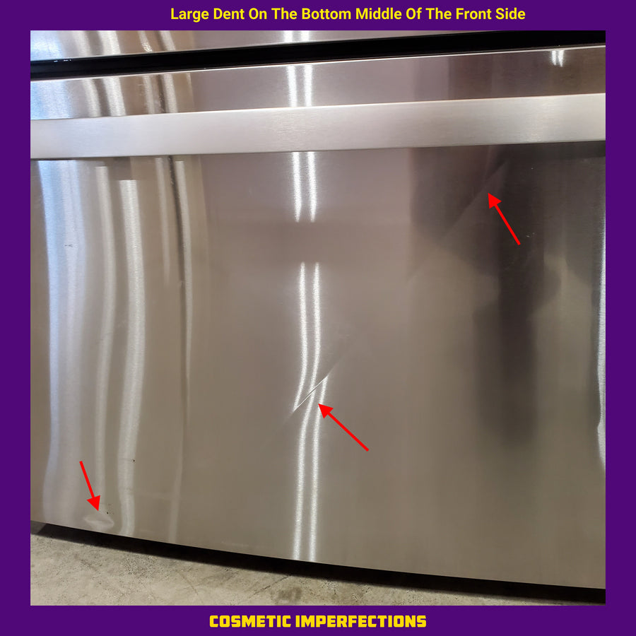 GE Profile 28.7 cu. ft. 4-Door French Door Refrigerator in Stainless Steel with Dual-Dispense Autofill Pitcher 22136SD342 - PGE29BYTFS - Scratch & Dent (Moderate)