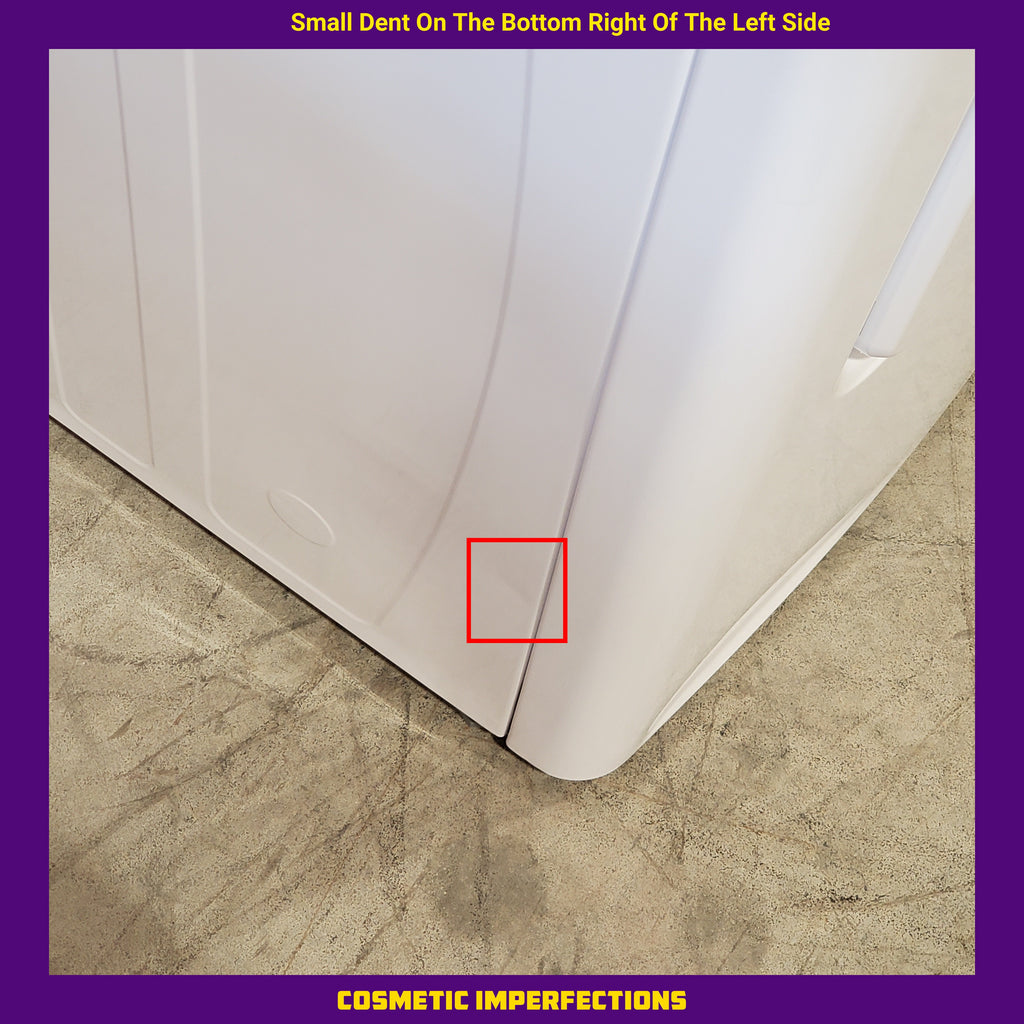 Midea 4.5 cu. ft. Smart Top Load Washer with Wave-Impeller in White MLV45N3BWW - Scratch & Dent (Moderate) and Midea 7 cu. ft. Smart Electric Tumble Dryer with Sensor Dry MLTE45N4BWW - Scratch & Dent (Minor)