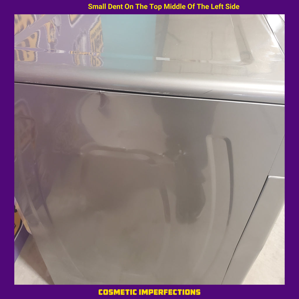 Pictures of Maytag Metallic Slate Smart Front Load Electric 7.3 Cu. Ft. Dryer with Extra Power and Advanced Moisture Sensing Plus MED8630HC - Scratch and Dent (Moderate) - Neu Appliance Outlet - Discount Appliance Outlet in Austin, Tx