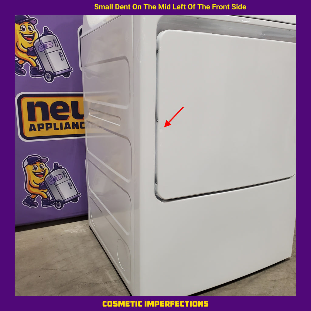 Hotpoint® 4.0 cu. ft. Capacity Washer with Cold Plus and Water Level Control HTW265ASWWW - Scratch & Dent (Major) and Hotpoint 6.2 cu. ft. Capacity Electric Dryer with Up To 120 ft. Venting and Shallow Depth 16184 - HTX26EASWWW - Scratch & Dent (Minor)