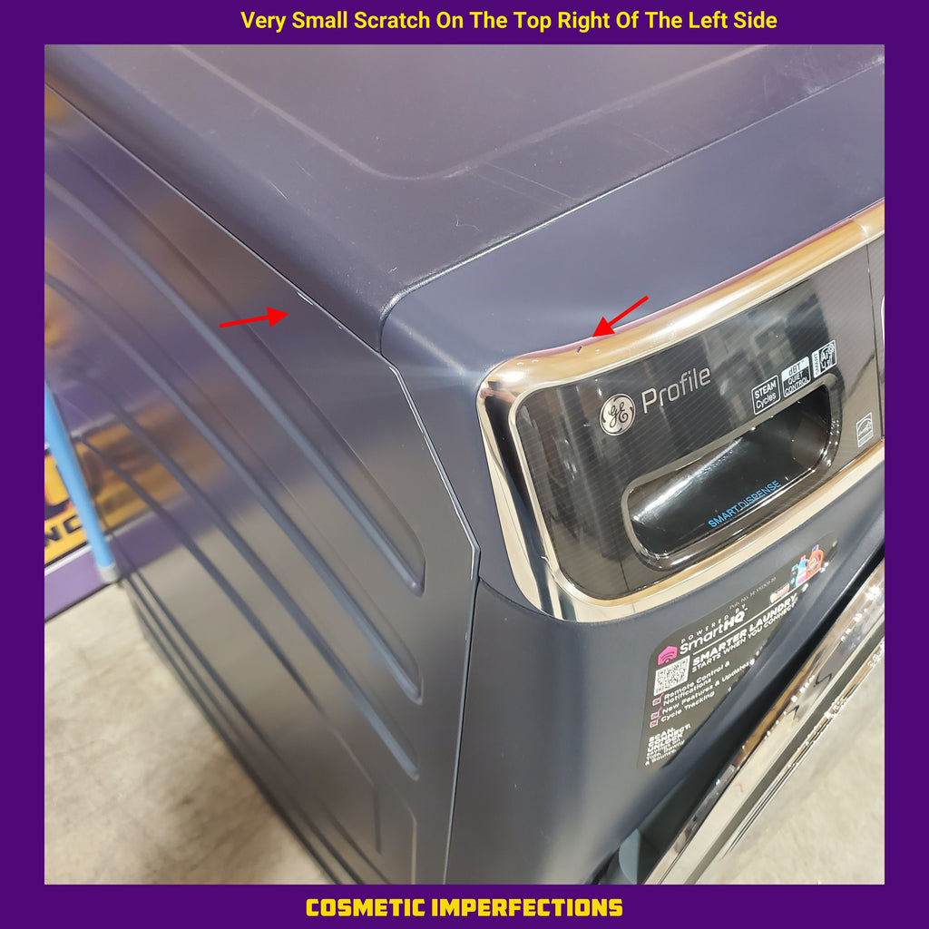 Pictures of GE Profile 5.3 cu. ft. Smart Front Load ENERGY STAR Washer with OdorBlock UltraFresh Vent System and Microban Technology in Sapphire Blue 6SD111 - PFW870SPVRS - Scratch & Dent (Minor) - Neu Appliance Outlet - Discount Appliance Outlet in Austin, Tx