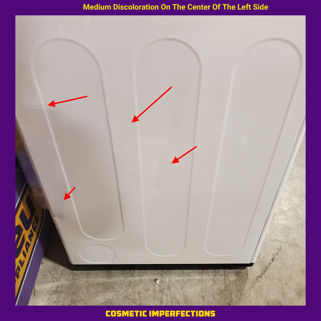 LG 4.3 cu. ft. Capacity Top Load Washer with TurboDrum™ Technology and Impeller WT6100CW - New in Box and LG 7.3 Cu. Ft.  Electric Rear Control Ultra Large Capacity Dryer in White with Sensor Dry 16083 - DLE6100W - Certified Refurbished