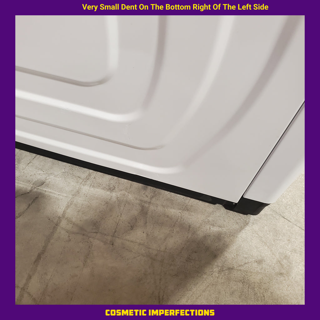 Pictures of Samsung White Top Load 5.4 Cu. Ft. Washer with Active Water Jet WA54R7200AW - Certified Refurbished and Samsung White Electric 7.4 Cu. Ft. Dryer with Sensor Dry DVE50R5200W - Scratch and Dent (Minor) - Neu Appliance Outlet - Discount Appliance Outlet in Austin, Tx